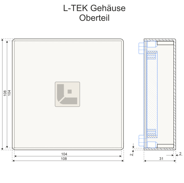 L-TEK Modulgehäuse transparent
